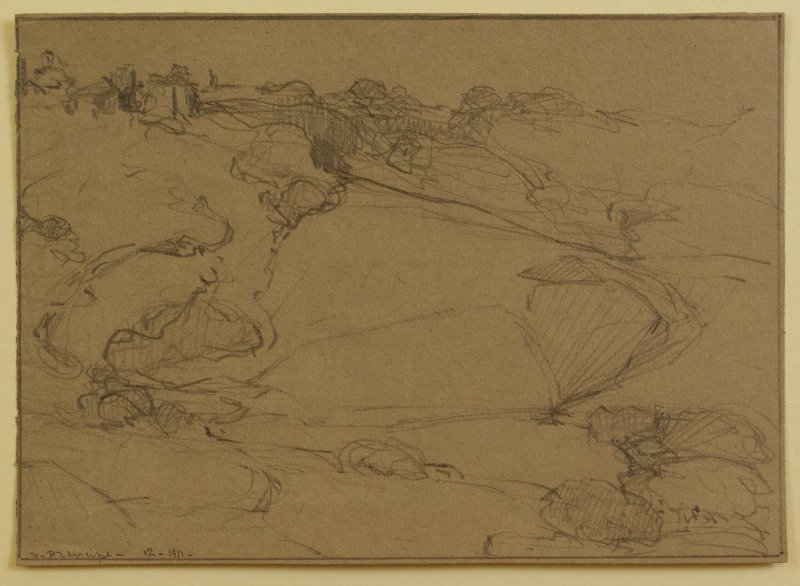 1911 - Paesaggio nei dintorni di Orvieto